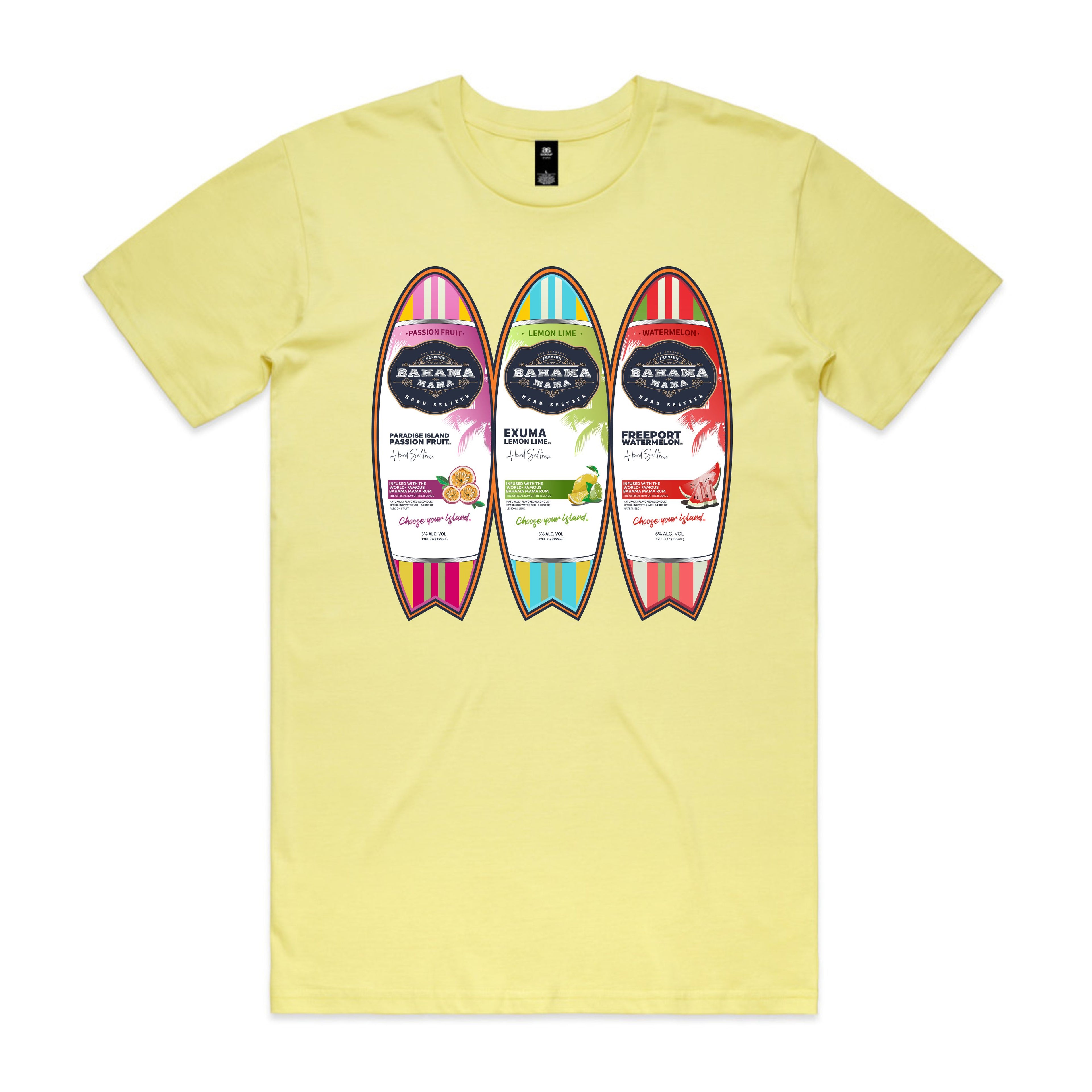 Seltzer Surfboard Short Sleeve T-shirt - Yellow